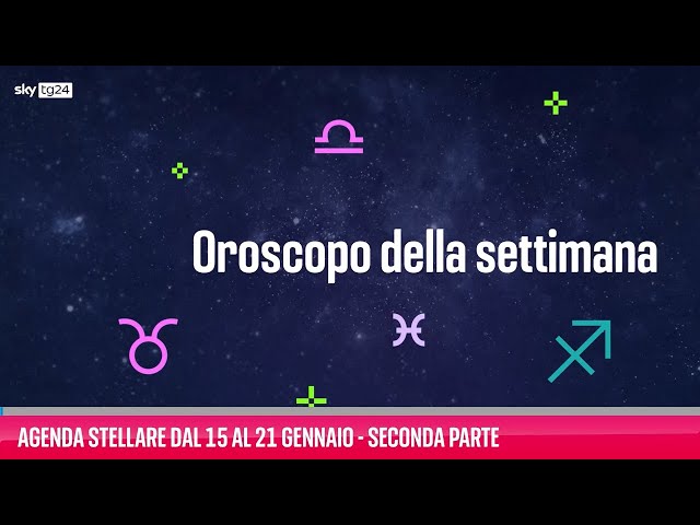 Agenda stellare dal 15 al 21 gennaio - Seconda parte