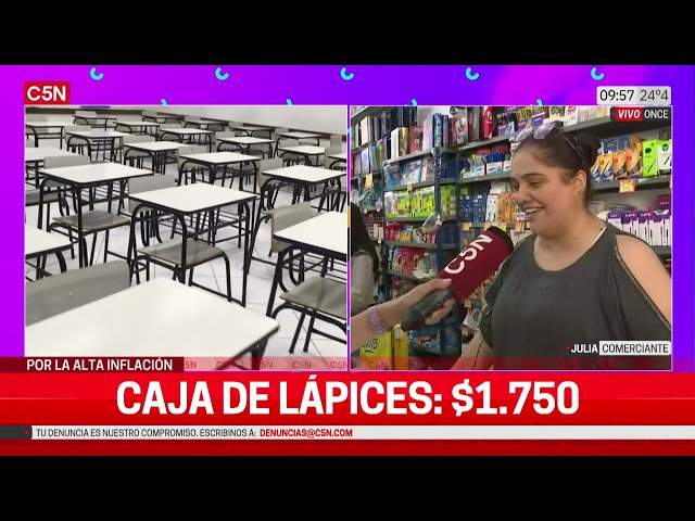 FAMILIAS ADELANTAN la COMPRA de ÚTILES ESCOLARES para GANARLE a la INFLACIÓN