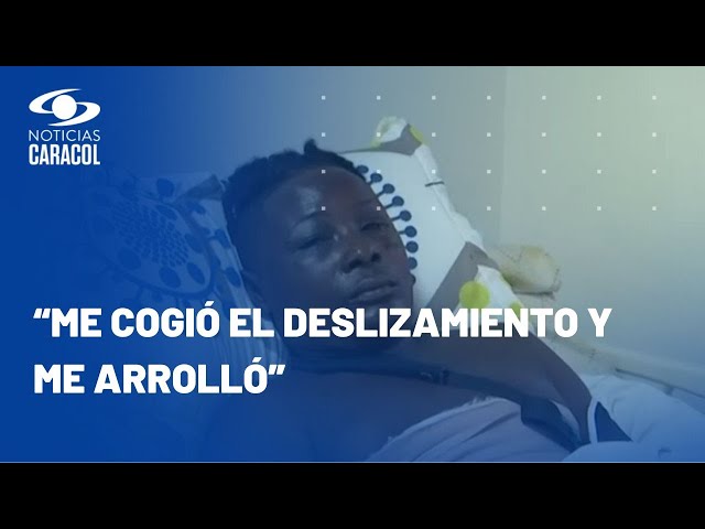 “La gente no tuvo oportunidad ni de gritar”: sobreviviente de derrumbe en Chocó