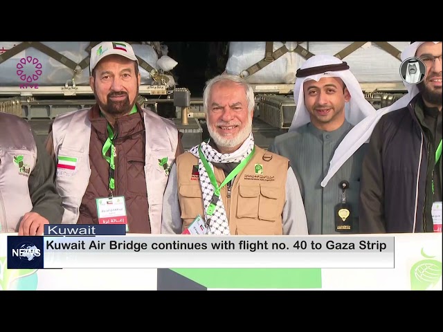 Kuwait Air Bridge continues with flight no.40 to Gaza Strip