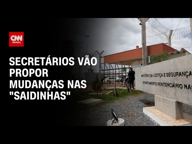 Secretários vão propor mudanças nas "saidinhas" | LIVE CNN