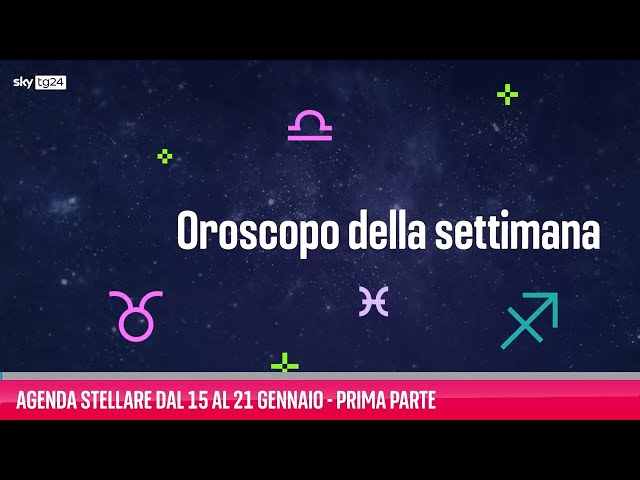 Agenda stellare dal 15 al 21 gennaio - Prima parte