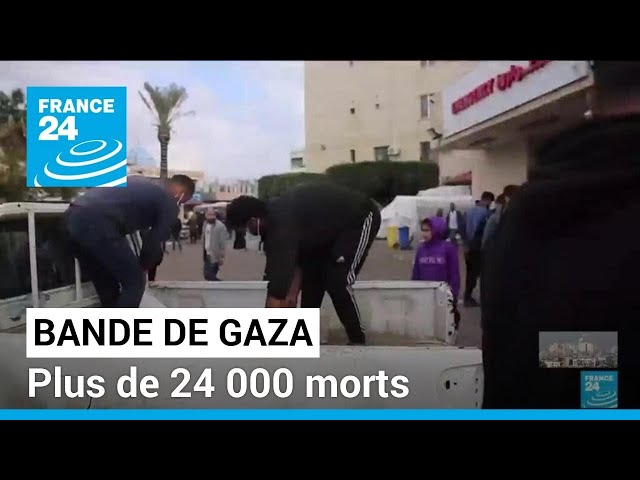 Bande de Gaza : plus de 24 000 morts dans des frappes israéliennes • FRANCE 24