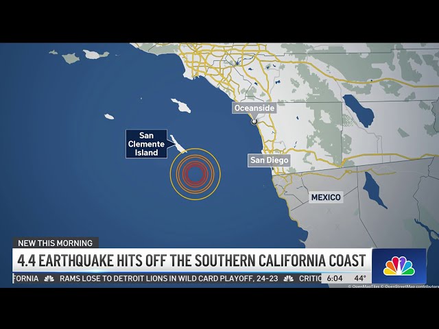 Earthquake off coast shakes parts of LA