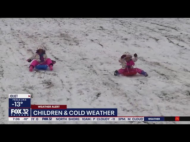 How to keep children safe outside with extremely low wind chills