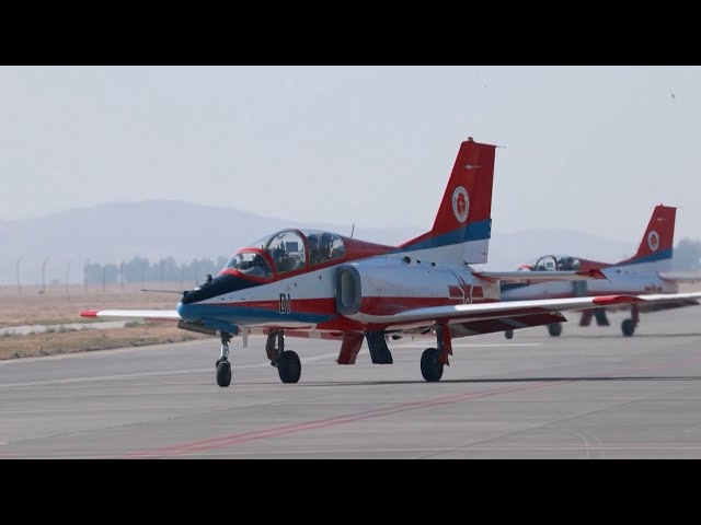 Red Falcon aerobatic team conducts training in Laos