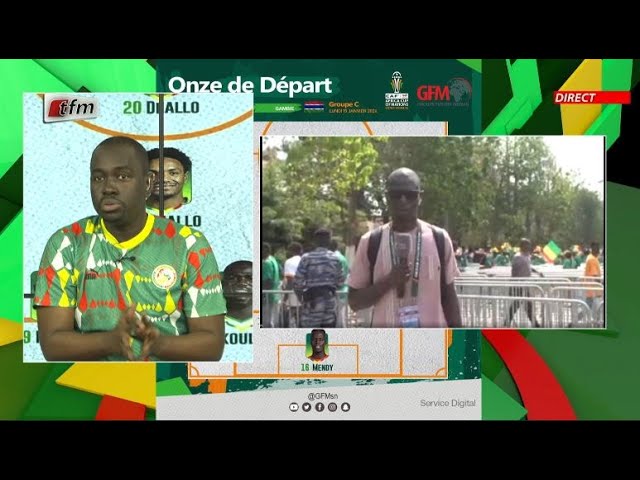 TFM LIVE : Plateau d'avant match Sénégal vs Gambie du 15 Janvier 2024 présenté par Cheikh T. Di