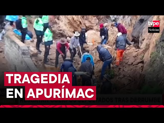 Tragedia en Apurímac: al menos cuatro muertos tras deslizamiento que cayó sobre baños termales