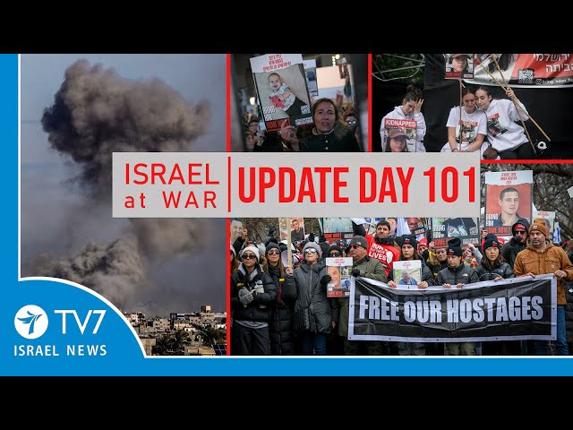 TV7 Israel News - Sword of Iron, Israel at War - Day 101 - UPDATE 15.01.24