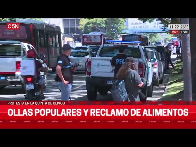 OLLAS POPULARES y RECLAMO de ALIMENTOS en la QUINTA de OLIVOS