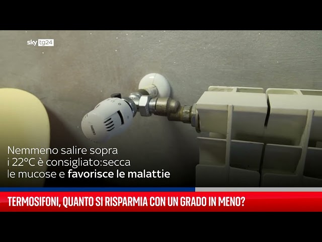 Termosifoni, quanto si risparmia ogni grado in meno