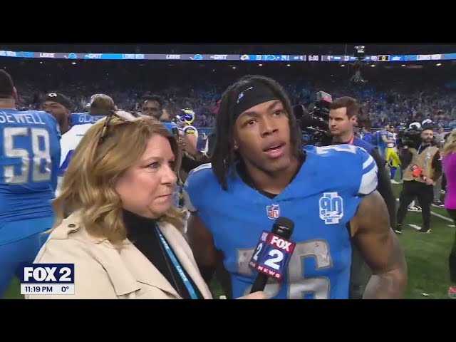 Lions Jahmyr Gibbs calls win over Rams 'special'