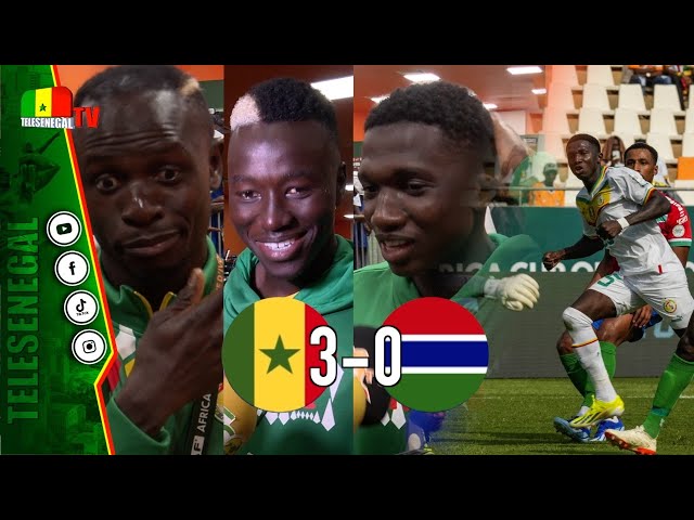 SADIO MANÉ, LAMINE CAMARA, PAPE GUEYE ET CIE EN ZONE MIXTE APRÈS LA VICTOIRE FACE À LA GAMBIE