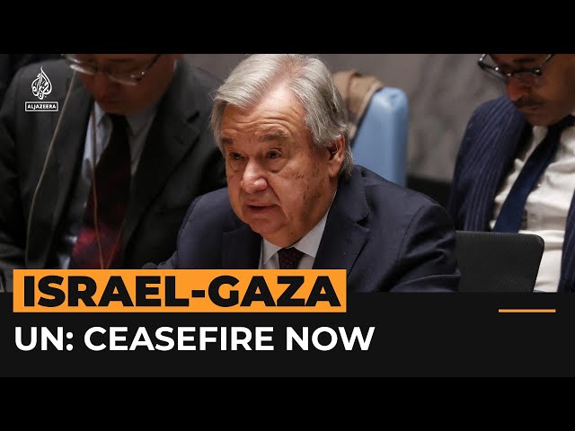 UN chief calls for 'immediate' ceasefire in Gaza | #AJshorts