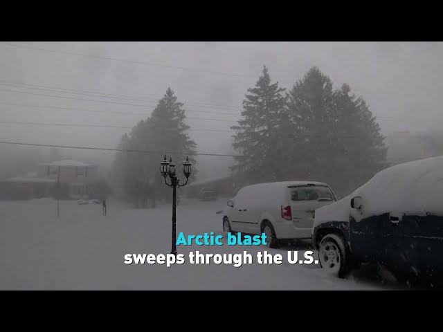 Arctic blast sweeps through the U S