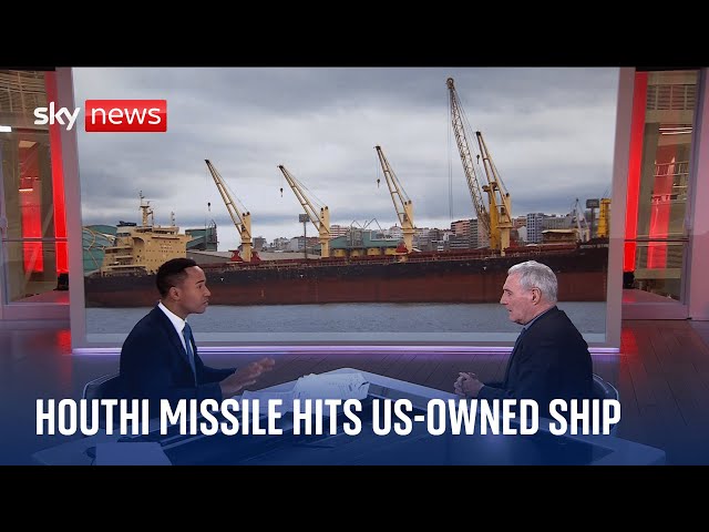 Professor Michael Clarke explains the Houthi missile strike on a US-owned vessel