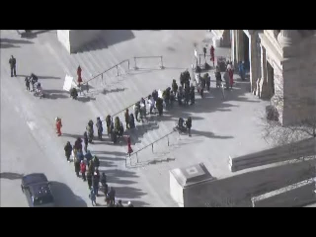 Video shows long line for free admission at Museum of Fine Arts