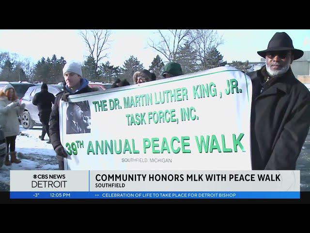 Southfield community honors Dr. Martin Luther King Jr. with peace walk