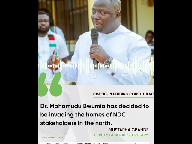 Feuding constituencies: Dr.Bawumia invading NDC stakeholders homes - Mustapha Gbande #Joyaudiocut