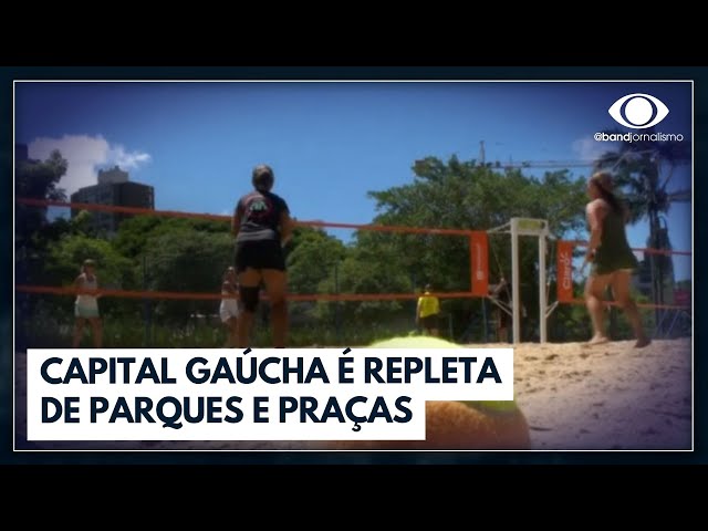 Parques e praças de Porto Alegre lotam neste verão | Jornal da Band