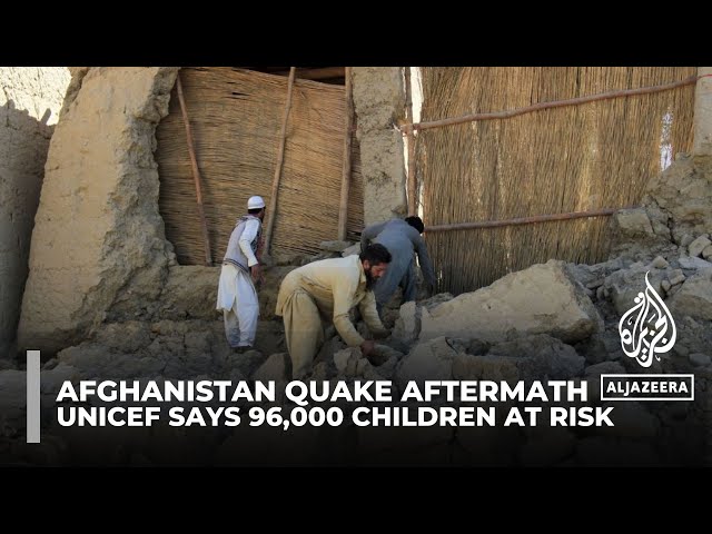 Afghanistan earthquake aftermath: UNICEF says 96,000 children at risk