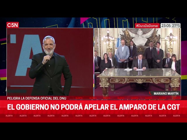 El GOBIERNO NO podrá APELAR el AMPARO de la CGT