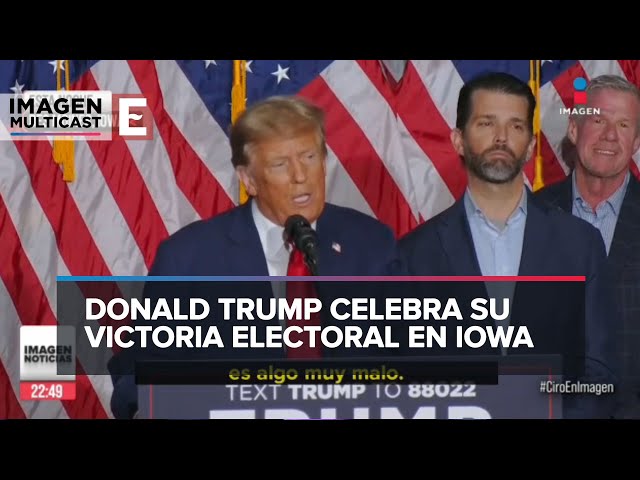 Donald Trump arrasa en los ‘caucus’ de Iowa y despeja toda duda sobre su liderazgo