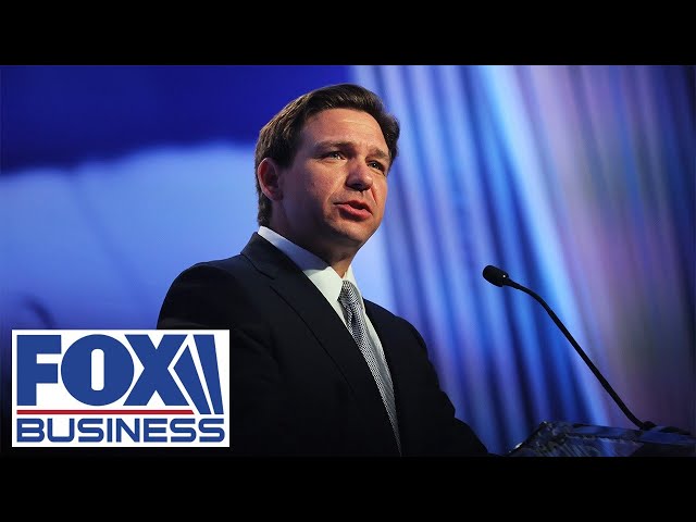 DeSantis delivers remarks at campaign headquarters during Iowa caucuses