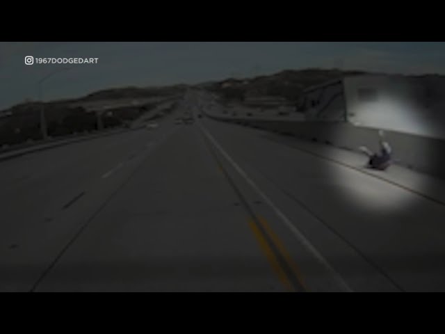 Shocking video shows driver ejected after RV slams into center divider on 14 Freeway in Newhall