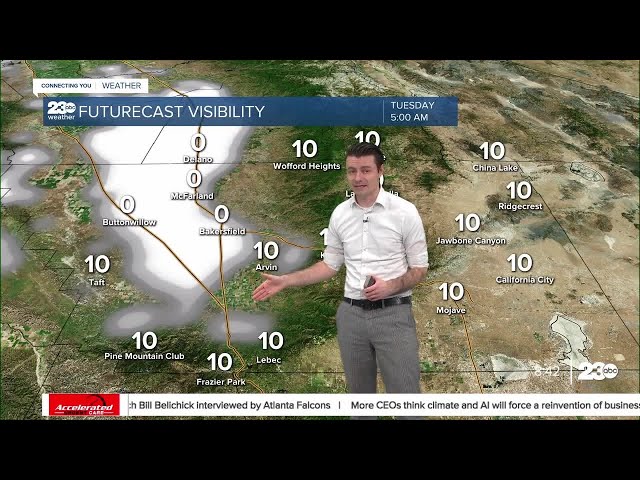 23ABC Evening weather update January 15, 2024