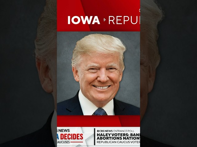 CBS News projects Donald Trump will win Iowa caucuses #shorts