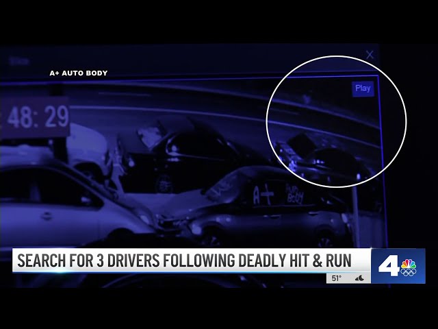 Search for 3 drivers following deadly hit and run