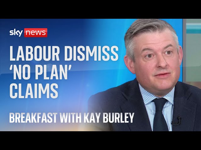 Labour dismiss Tory claims 'they don't have a plan'