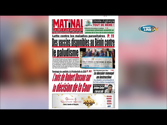 LA REVUE DES TITRES - 16 JAN 2024 - Romaric Dossa