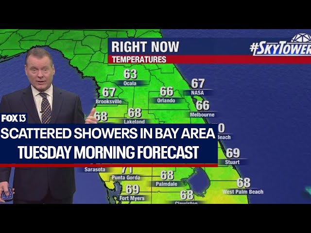 Scattered showers across Tampa Bay | Jan. 16, 2024