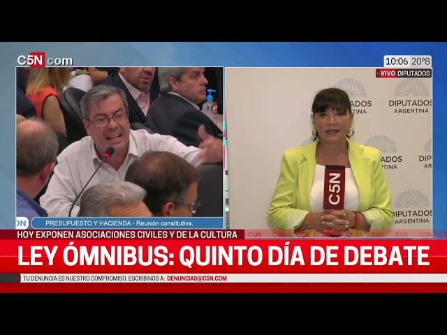 LEY ÓMNIBUS: COMIENZA el QUINTO DÍA de DEBATE