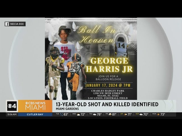 Vigil will be held Wednesday for teen killed in Miami Gardens shooting