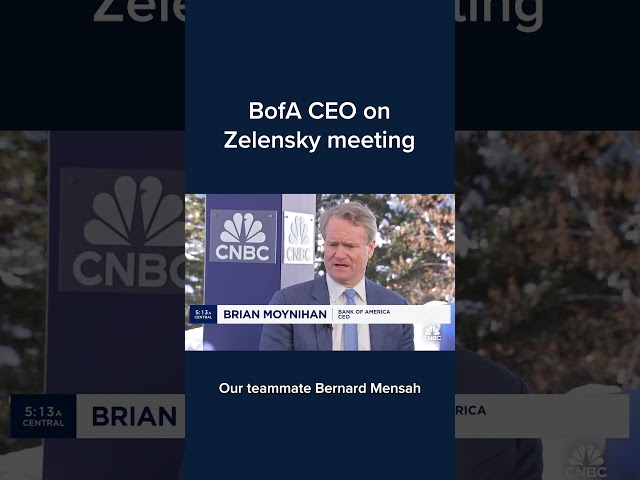 BofA CEO on Zelenskyy meeting #Shorts