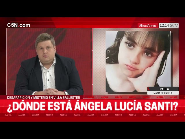 DESESPERADA BUSQUEDA de ÁNGELA LUCÍA SANTI: HABLA la MADRE de la MENOR