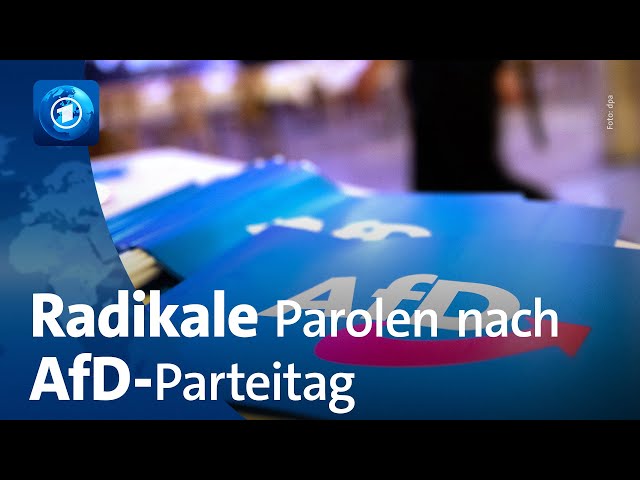 Radikale Parolen nach AfD-Parteitag in Bayern