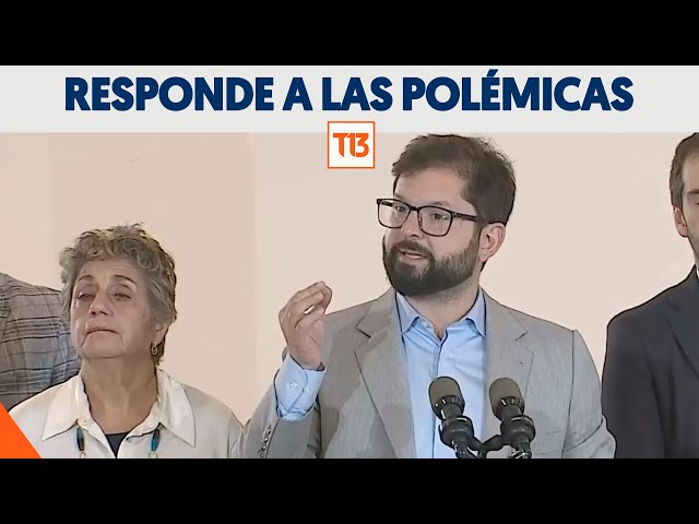 Boric se refiere a la polémica por reuniones en casa de Zalaquett y pensiones a condenados