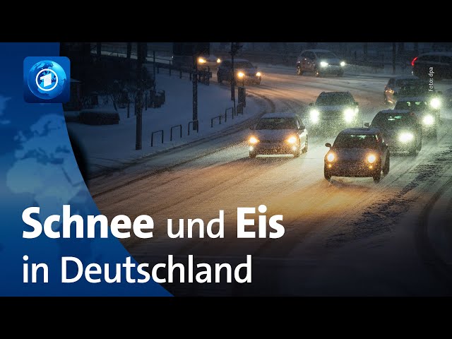 Schnee und Eis sorgen für Staus und Unfälle