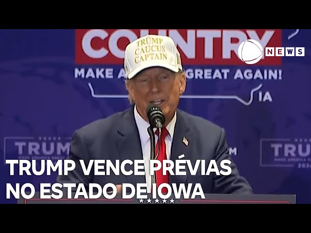 Donald Trump vence prévias do partido Republicano em Iowa