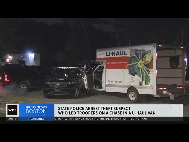 Billerica break-in suspect crashed U-Haul van into police cruiser during chase