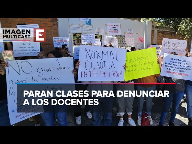 Alumnas cierran escuelas en Morelos y Edomex por presunto acoso de profesores