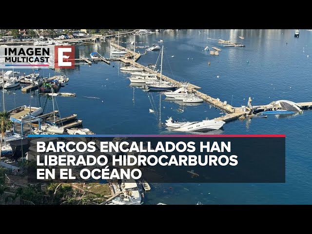 Preocupación en Acapulco por embarcaciones hundidas que dejarían daños ambientales