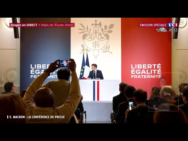  Emmanuel Macron s'exprime : suivez sa conférence de presse