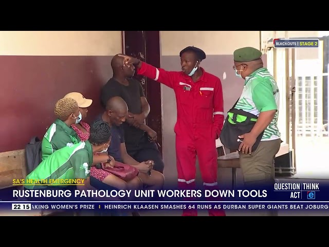 Rustenburg pathology unit workers down tools