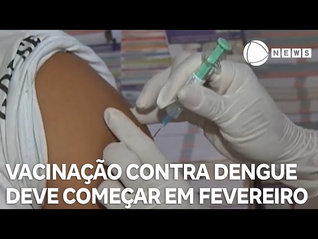 Vacinação contra dengue deve começar em fevereiro