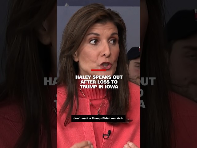 Nikki Haley speaks out after loss to Trump in Iowa